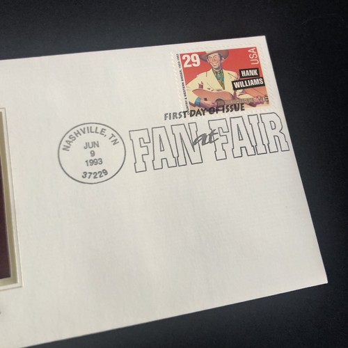 1993 Hank Williams, 1st day ISSUE,envelope,22KT GOLD Stamp - Picture 3 of 6
