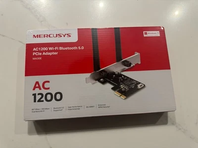 MERCUSYS MA30E AC1200Mbps Wireless Bluetooth 5.0 PCIe WiFi Adapter for PC,... - Image 1 of 2