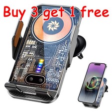 66W Fast Wireless Car Charger Automatic Clamping Mount Air Vent Phone Holder
