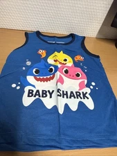 Pinkfong Nickelodeon Baby Shark Boys Blue Tank Top Size 4T