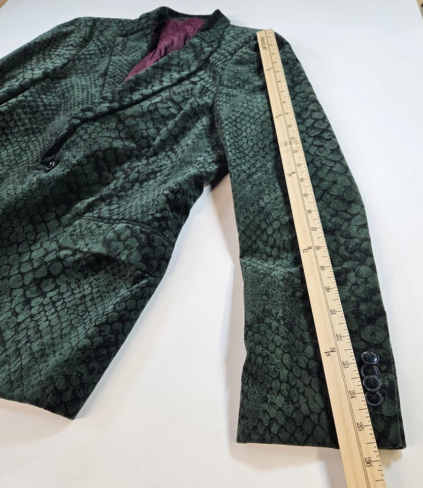 Chaqueta Blazer Scotch & Soda Terciopelo Verde Talla M/48 100% Algodón Foto 3 de 4