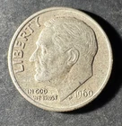 1960-P Roosevelt Dime (Circulated) - (#2067) Very Fine Condition