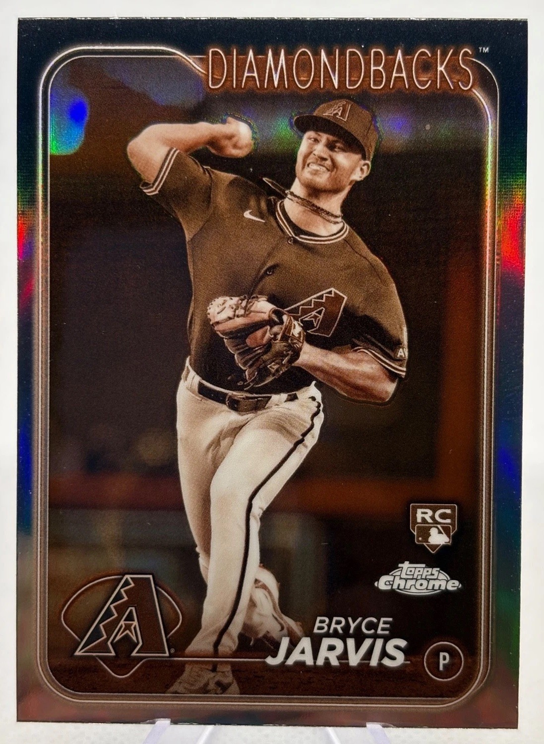 2024 Topps Chrome - Bryce Jarvis #75 Sepia Refractor (RC)