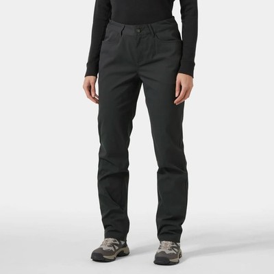 Helly Hansen Holmen 5 Pocket Pants Women L Blue Stretch Camp Outdoor Hiking NWT
