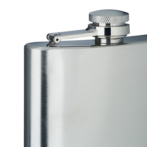 Flachmann Taschenflasche 110 g 200 ml Flachmann Set Mini Flachmann silber - Bild 7 von 8