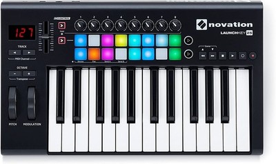 Novation Launchkey 25 MK2 USB MIDI Controller Keyboard - Black