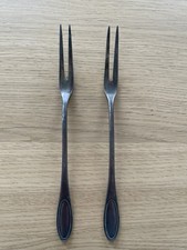 2 Anlege-/ Fleischgabeln von Bruckmann & Söhne Jugendstil/Antik