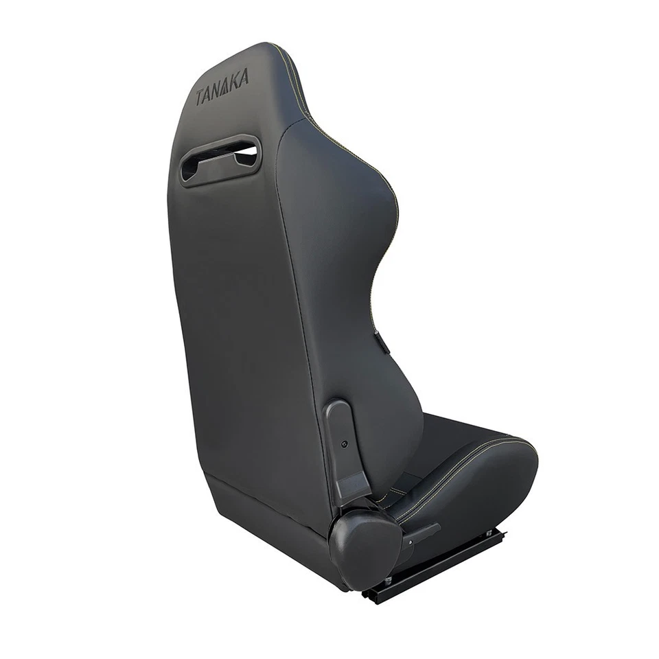 2 ASIENTO DE CARRERAS PUNTADA NEGRA Y AMARILLA + SOPORTES + DESLIZADORES PARA 94-01 ACURA INTEGRA Foto 4 de 4