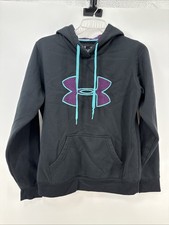 Under Armour Sweatshirt Womens Medium Semi Fitted Purple Storm Hoodie