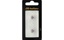 Dill Buttons 8mm 2pc Shank Pink