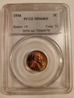 1936-P PCGS MS 66 RD LINCOLN WHEAT CENT PENNY CERTIFIED! 90 YR OLD COIN!