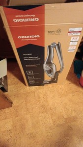 Grundig VCH 9832 2-in-1 Akku Hand-Staubsauger Grau Beutellos Kabellos 115W 75Min