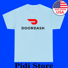 Doordash Food Delivery Driver Men's Light Blue Size S to 3XL