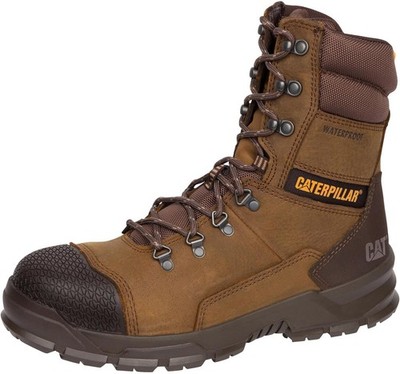 Cat Footwear ACCOMPLICE X 8'' WP ST Steel Toe Waterproof Mens Work Brown Boots