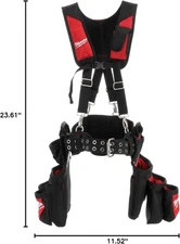 Milwaukee 48-22-8120 Contractor Work Belt with Suspension Rig