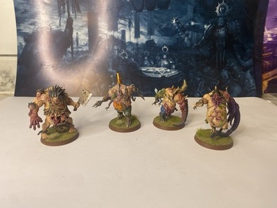 Warhammer 40k Kill Team Gellerpox Infected Plague Hulks Pro Painted OOP GW
