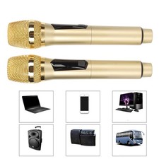 Wireless Dynamic Microphone Rechargeable Auto Pairing Handheld Karaoke Mic For