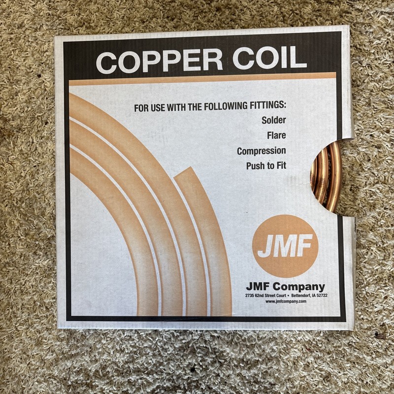 JMF COMPANY  3/8 in. Dia. OD  Copper Coil