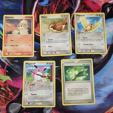 5 Ex FireRed & LeafGreen Pokemon TCG Card Lot LP-MP 2004