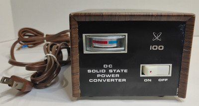 VTG Sears DC Solid State Power Converter Retro Woodgrain Electronics