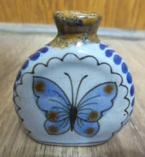 Tonala Mexico Small Bottle Butterfly on it