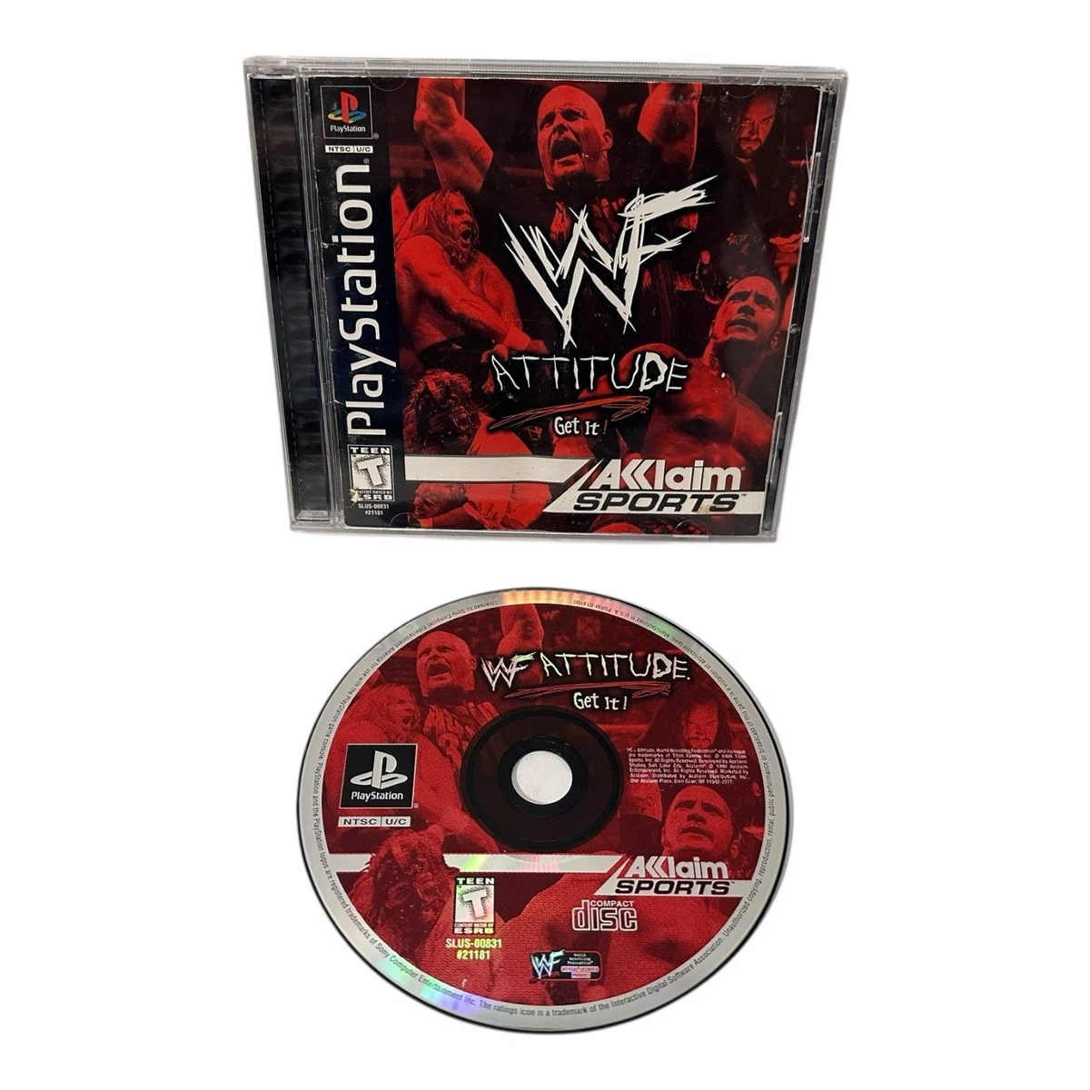 Sony PlayStation 1 Video Games Sports WWF Attitude for sale | eBay