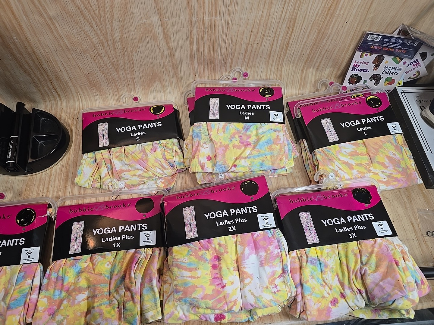 Yoga Pants Ladies Plus Womens Bobbie Brooks multicolor Tie Dye Comfortable-image
