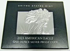 2023-W Proof American Silver Eagle in OGP w COA