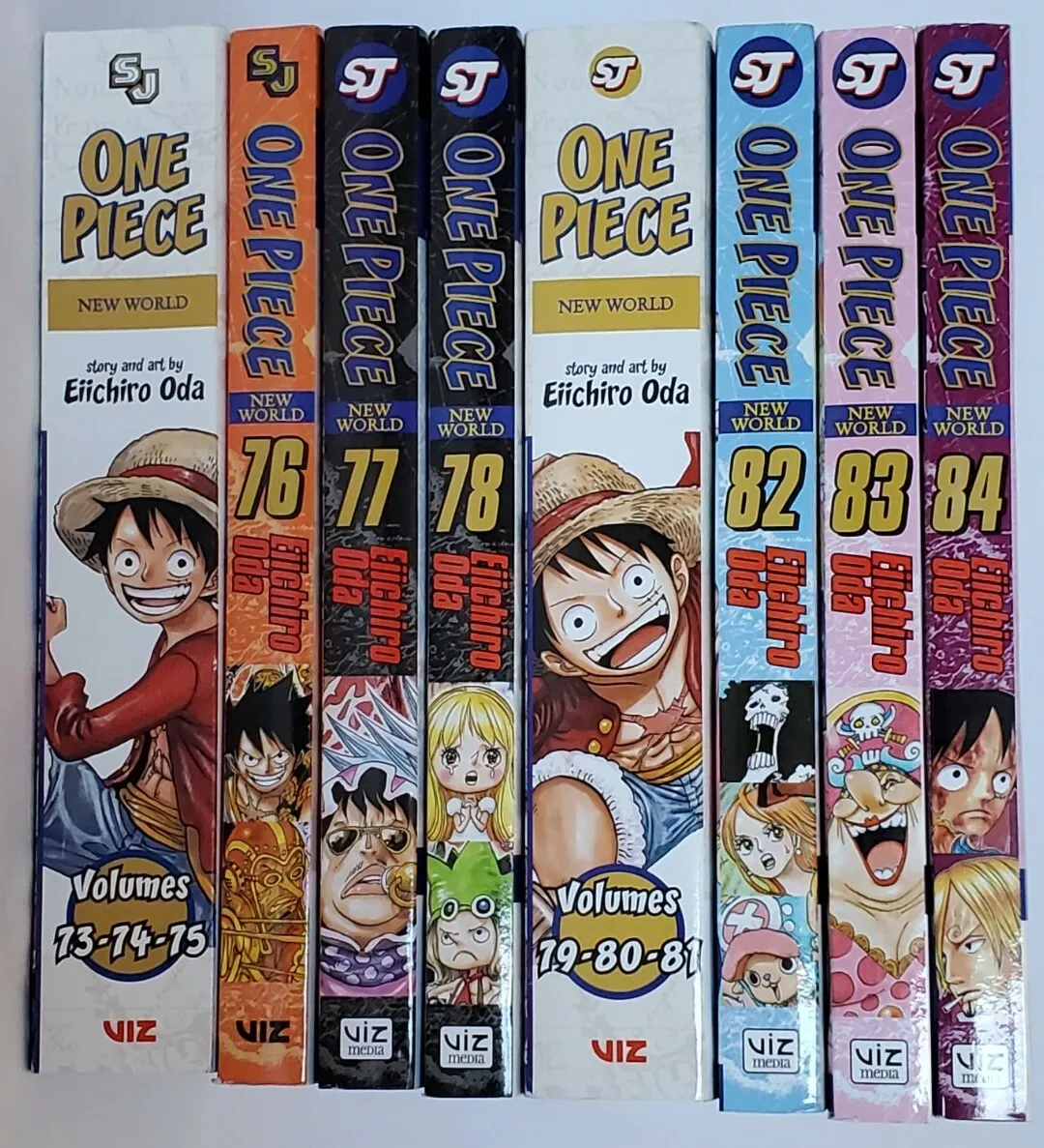 Coleção One Piece SJ Importado (Inglês) - 10 Volumes - Seboterapia - Livros