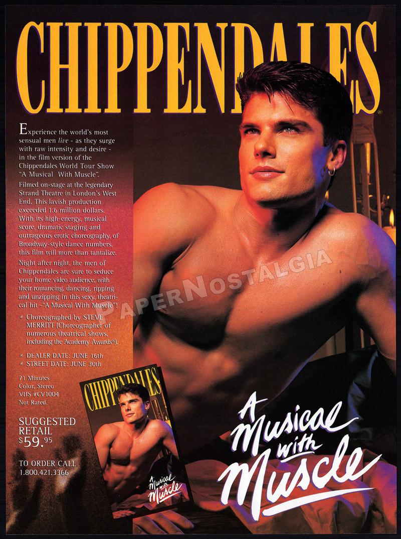CHIPPENDALES : A Musical With Muscle__Original 1993 Trade