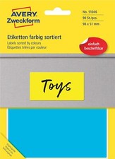 AVERY Purposeform Art. 51064 Etykiety z imieniem na ubrania (120 naklejek z imieniem, 76