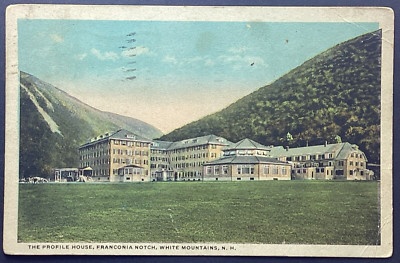 New Hampshire Franconia Notch Profile House Vintage Postcard Posted 1940