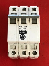 ALLEN BRADLEY 1492-CB3H020 CIRCUIT BREAKER SERIES C 3-POLE 2A 3/4HP AC 480Y/277V