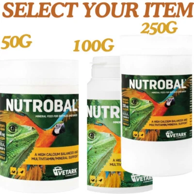 Vetark Vitamin Mineral Supplement Powder For Reptiles Birds Small Animals rabbit