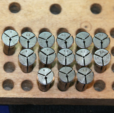DALE WW STANDARD 8mm WATCHMAKER LATHE COLLETS VARIOUS SIZES, PRICES ...