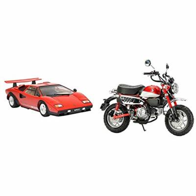 Tamiya model kit product 1/24 Countach LP500S and 1/12 Honda