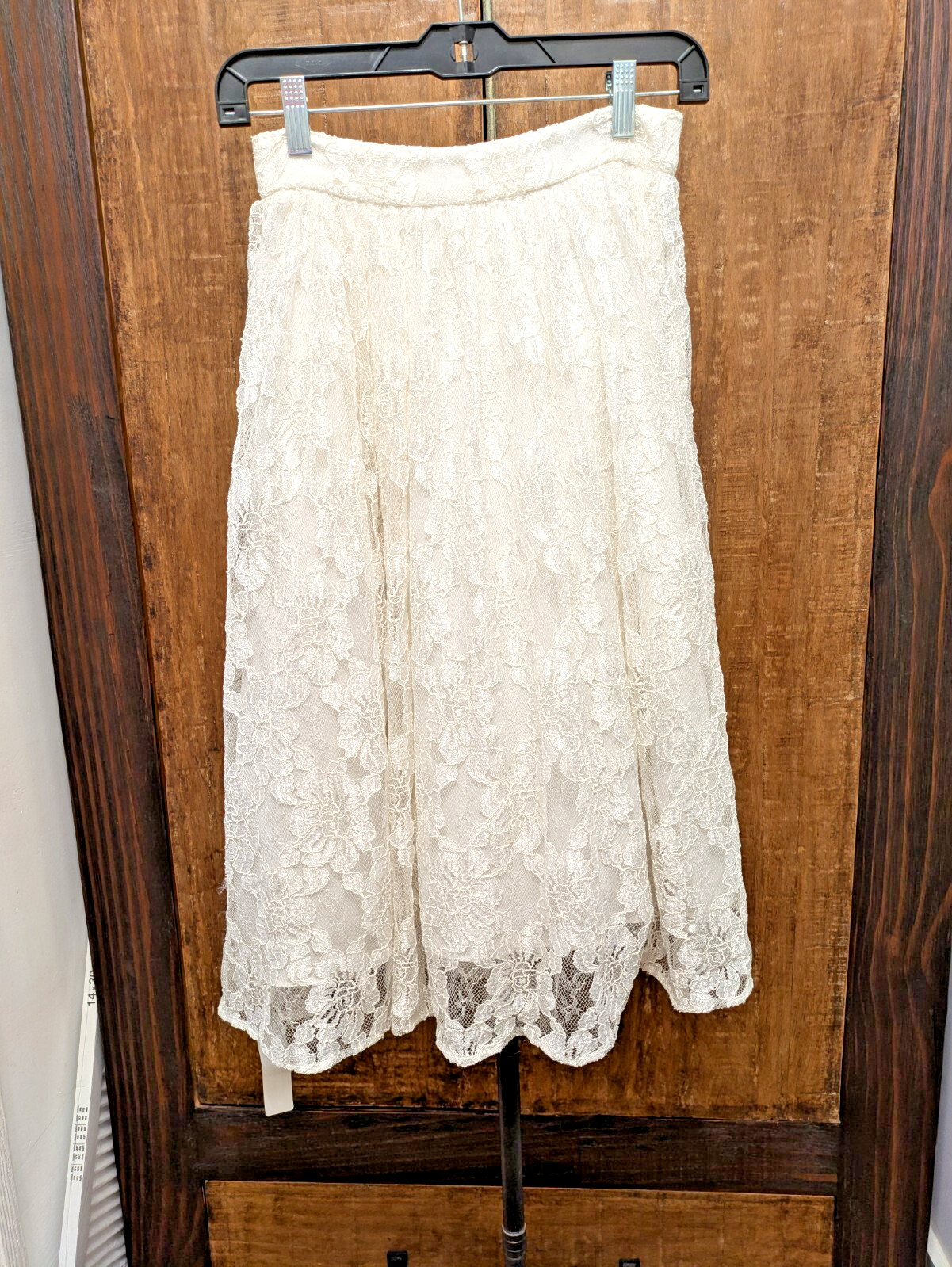 Skirt Sz XS Vintage Spencer Alexis Women's Floral Lace Layers Boho Fairy Y2K NWT-image