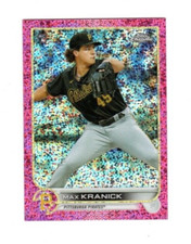 2022 Topps Chrome Pink Sparkle #144 Max Kranick Rookie - Pirates 25/350, Nr-Mt!