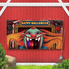 Clown Circus Carnival Backdrops Halloween Party Photo Studio Background Banner