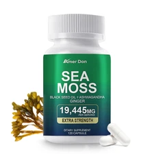Dynamic Vitality Bundle-Sea Moss Multivitamin&Shilajit Power Combo 120 Caps