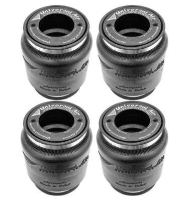 4 Aero Sport Strut Bag 1/4'' NPT Port For OEM Struts & Coil Overs Air Ride Cars