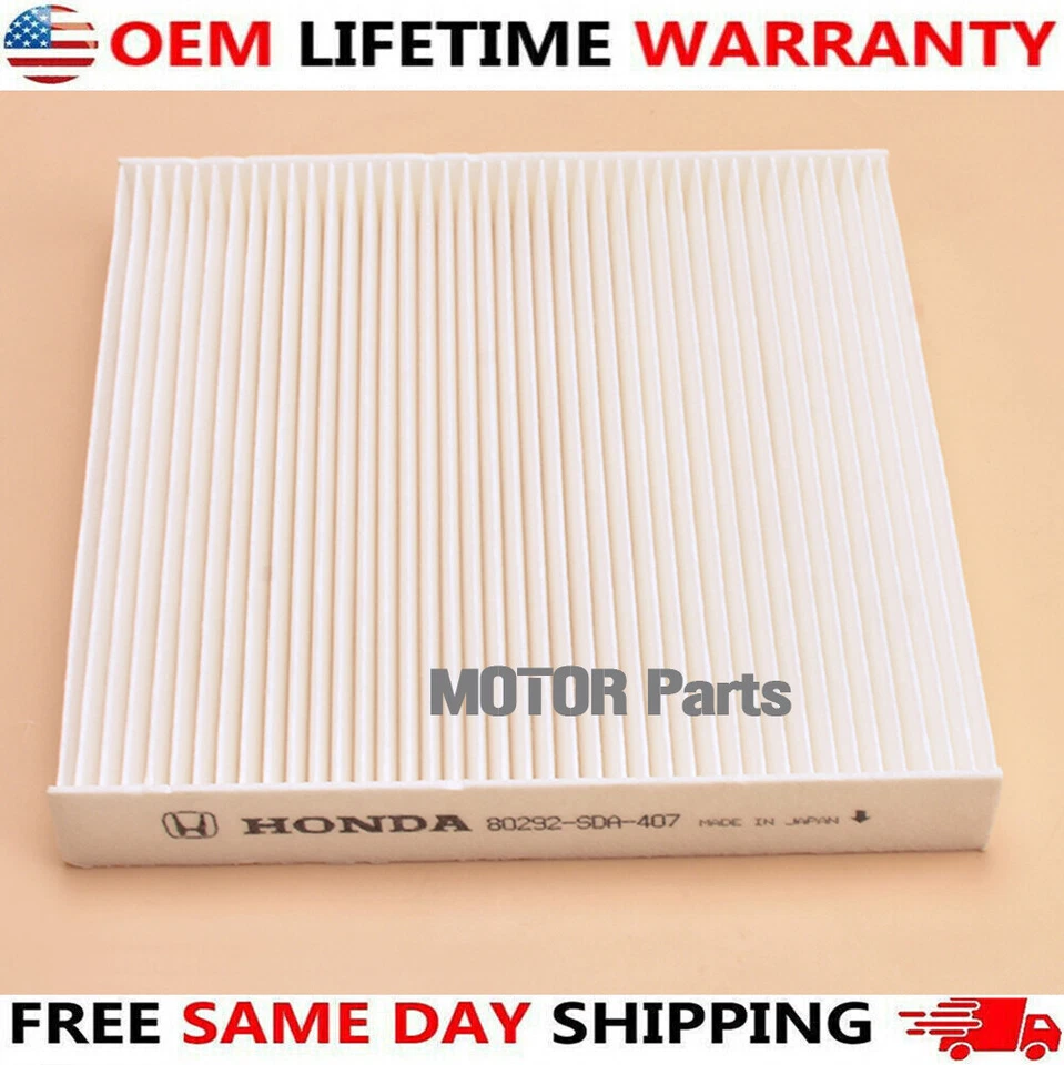 Genuine OEM Carbon Cabin Air Filter For ACURA MICRON ACCORD CIVIC 80292-SDA-407 - Image 3 of 4