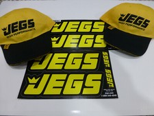 JEGS drag racing mail order car parts company baseball ball cap tool box sticker