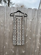 Daisy Snakeskin Bodycon Dress Small Fall Light Cute Y2k Style