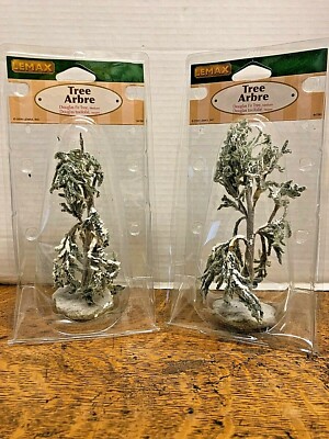 LEMAX DOUGLAS FIR TREE MEDIUM 6'' SET OF TWO #84780 - FREE Shipping!