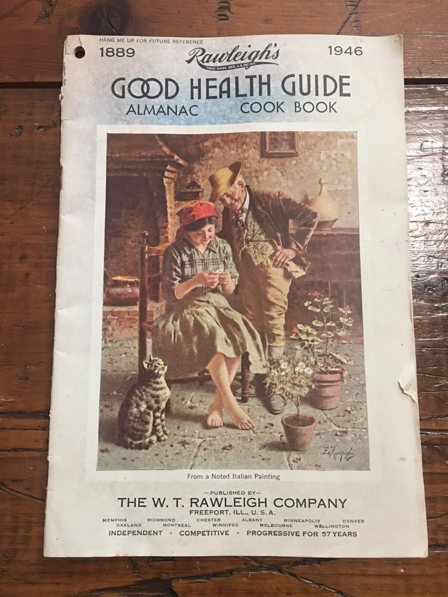 Rawleigh's Good Health Guide (1946) Almanac Cook Book, Freeport