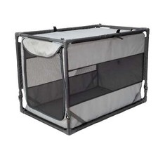 Sport Pet Designs Portable Folding Dog Kennel, Gray, Large
