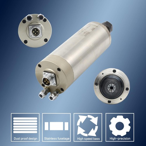 【USA】 2,2 KW 110 V wassergekühlter Spindelmotor ER20 400Hz 2-polig für CNC-Fräsmaschine - Bild 5 von 12