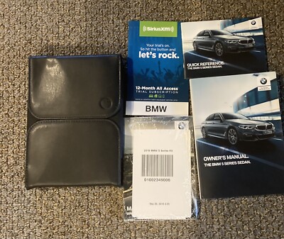 2019 BMW G30 5 SERIES SEDAN OWNERS MANUAL OEM KIT 530e 530i 540i M550i xDRIVE