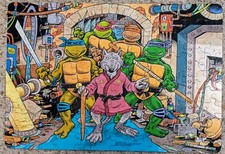 Vintage Teenage Mutant Ninja Turtles Puzzle 1987 Random House